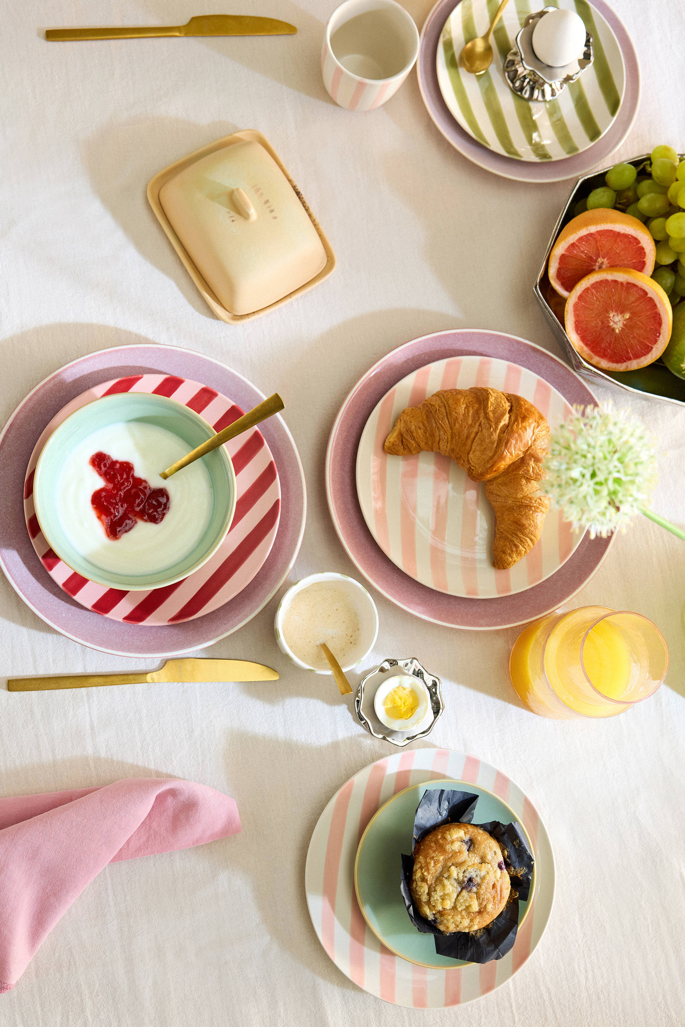 creëer lagen met servies
