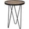 WOOOD Lev Bijzettafel - Hout/Metaal - Zwart - 52x39x39