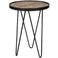 WOOOD WOOOD Lev Bijzettafel - Hout/Metaal - Zwart - 52x39x39