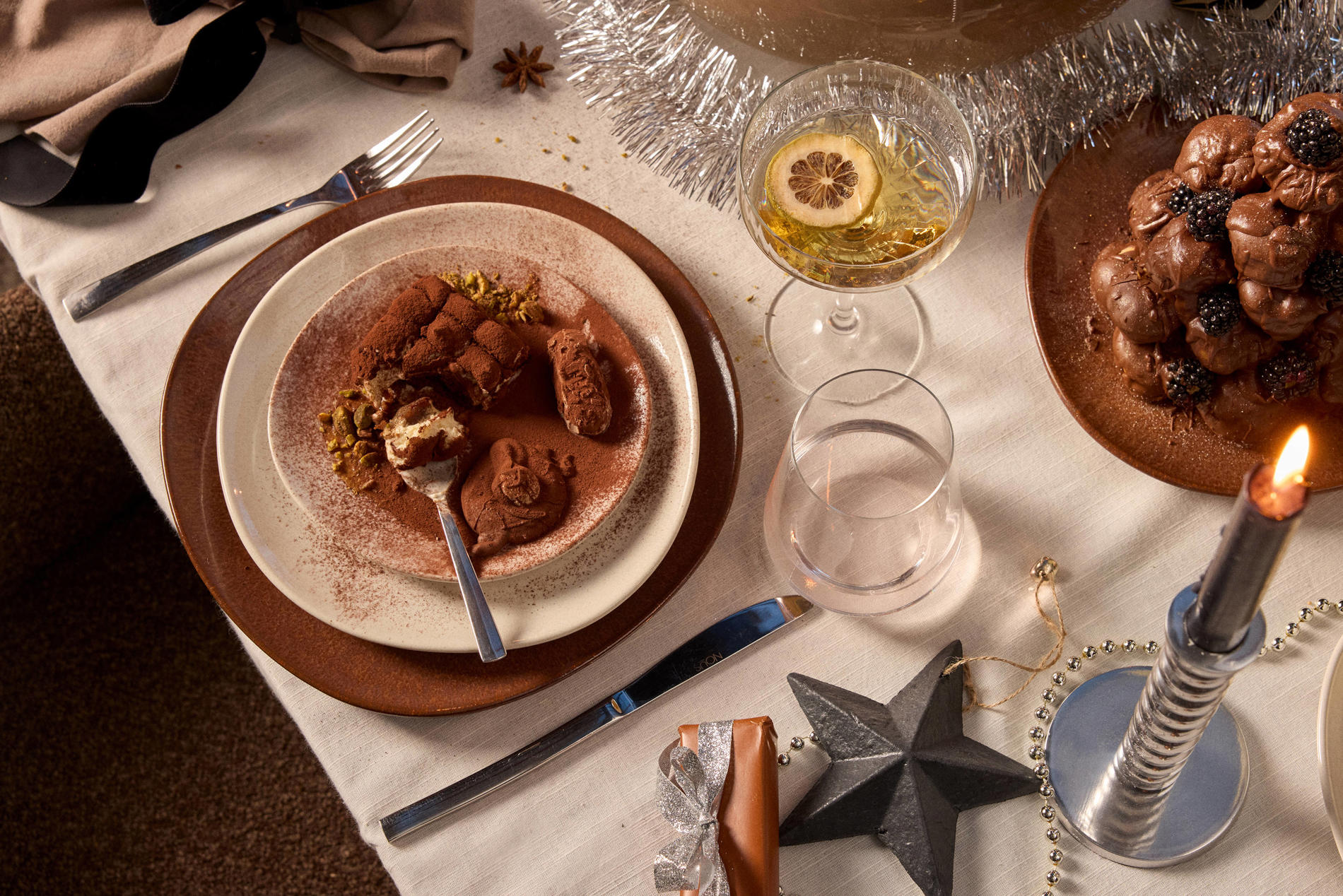 Kersttafel dekken