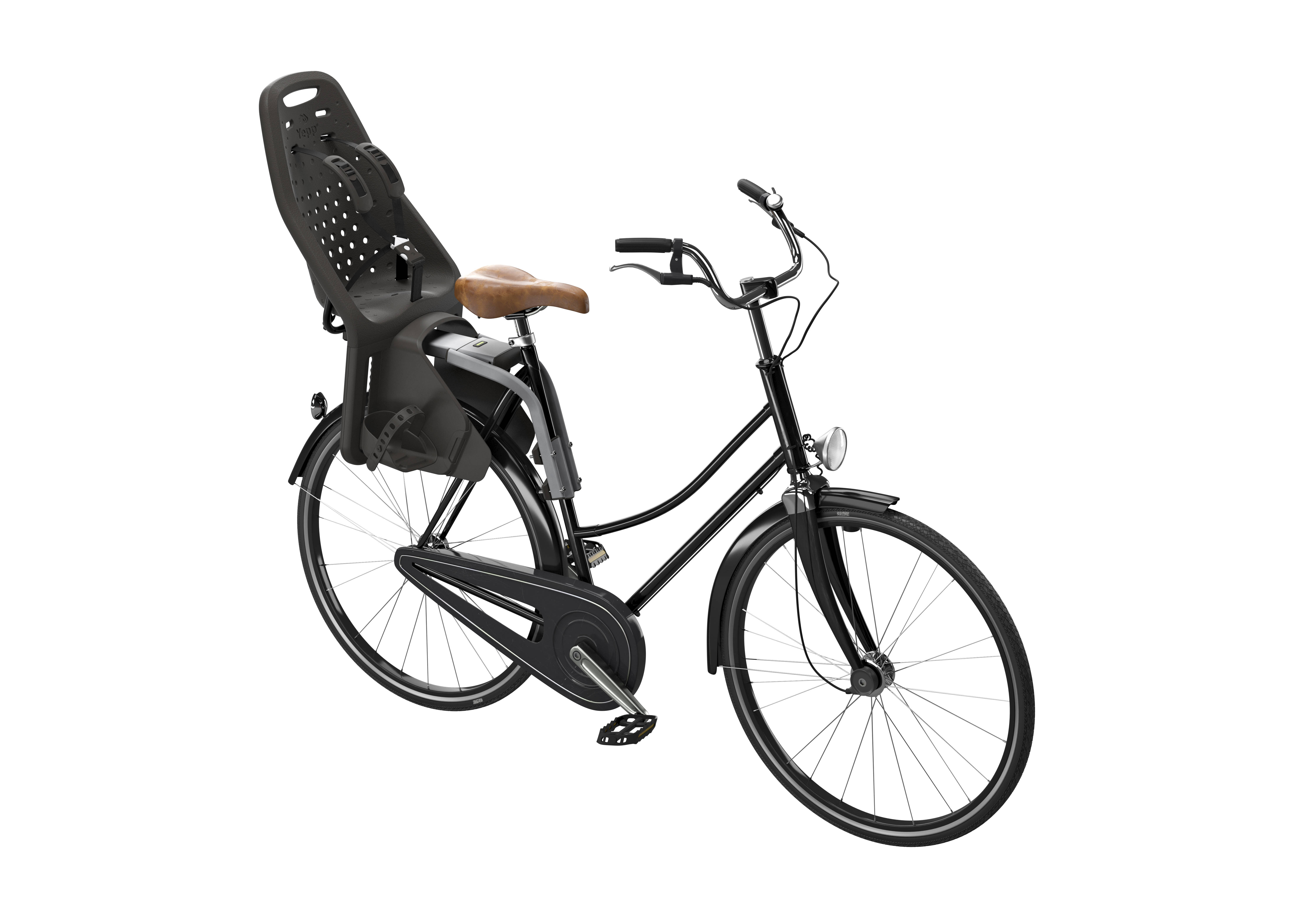 Yepp Maxi zadelbuis fietsstoeltje achter zwart | wehkamp
