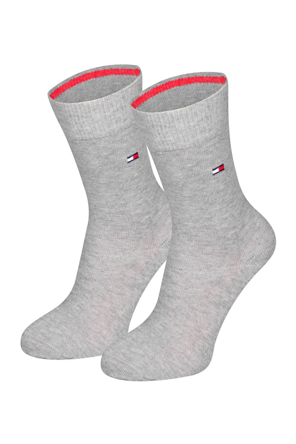 Tommy Hilfiger kinder sokken (2 paar), Grijsmelange