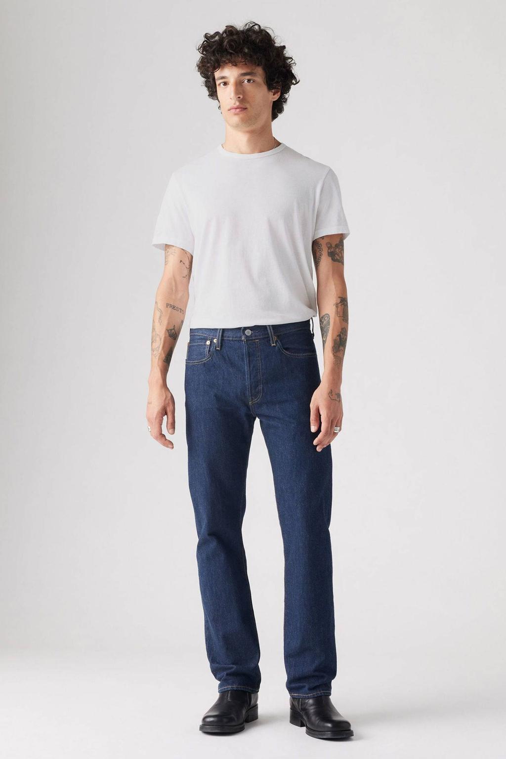 Levi's 501 straight leg jeans dark blue