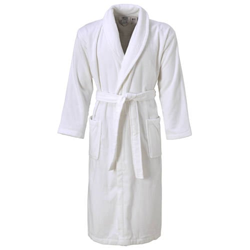 Vandyck unisex velours badjas Prestige wit afbeelding