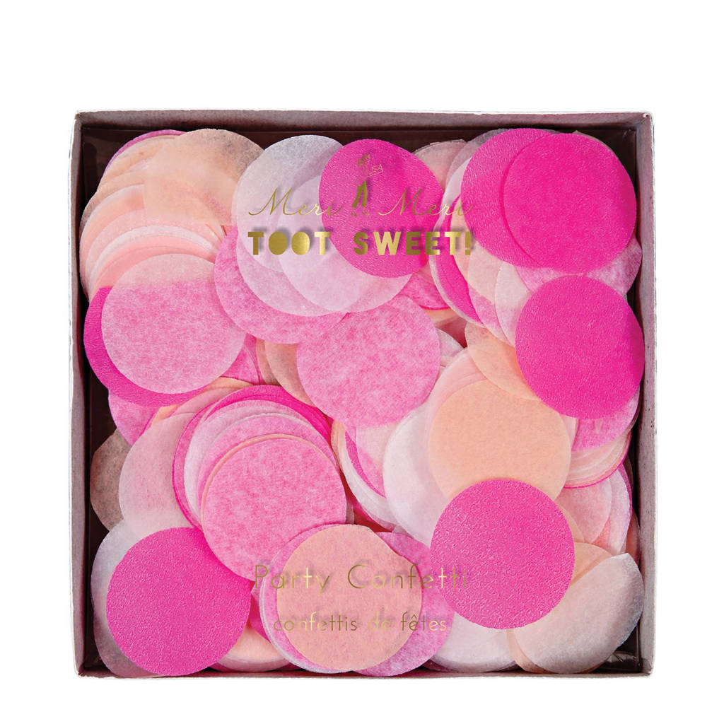 Meri Meri confetti Pink Party, Roze