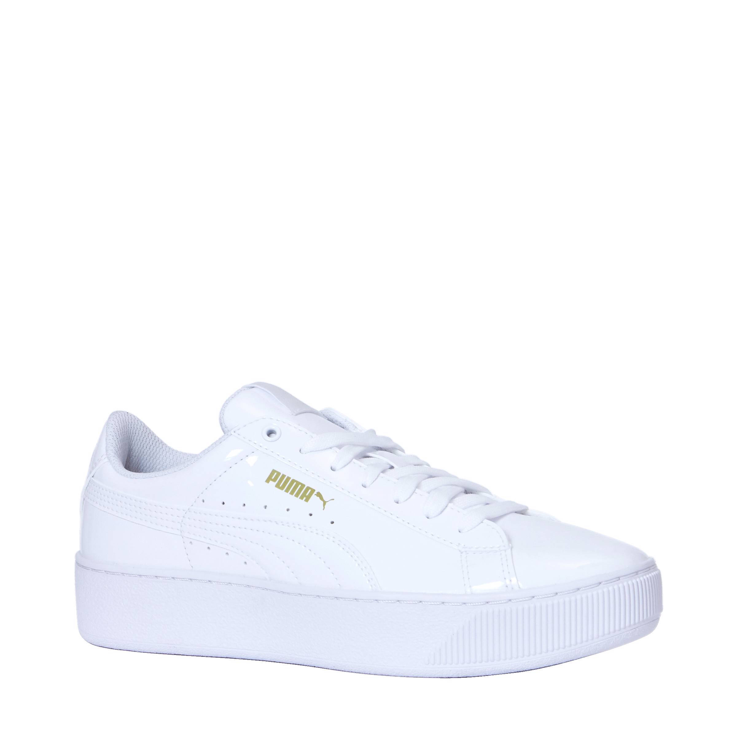 puma vikky platform sneaker white
