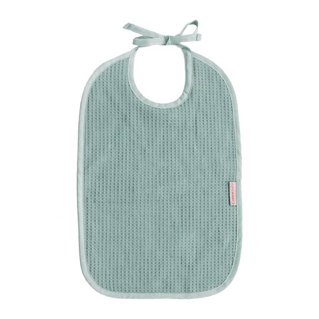 Cottonbaby wafel slab oudgroen, Oudgroen