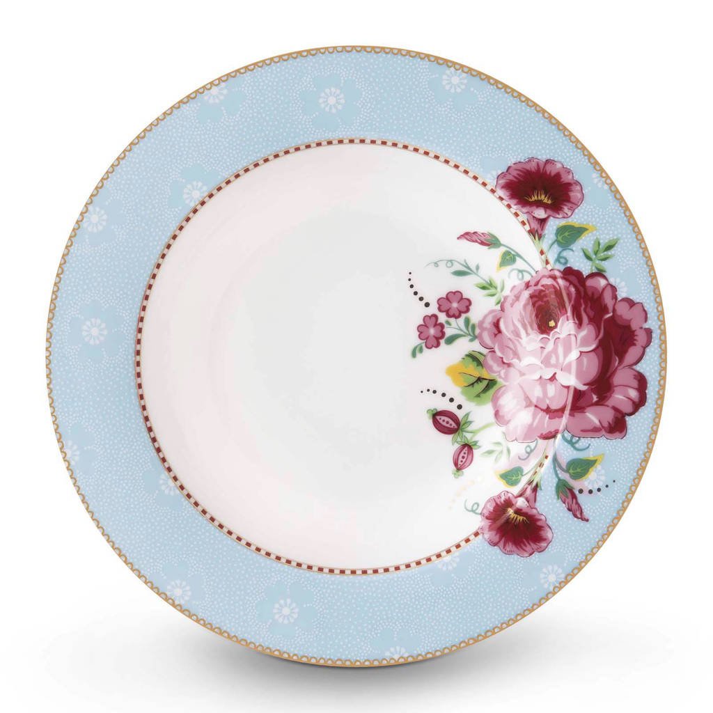 Pip Studio Floral soepbord (Ø21,5 cm), Blauw