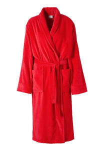 Seahorse badstof badjas Pure rood
