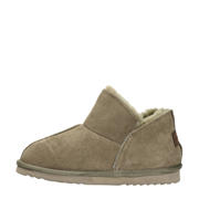 thumbnail: Warmbat Australia Willow suède pantoffels mosgroen