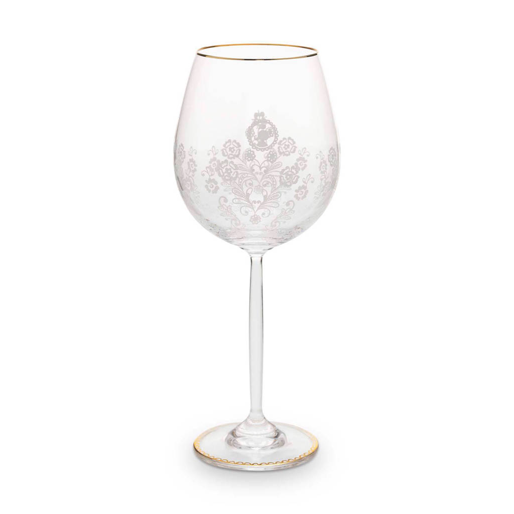 Pip Studio Floral wijnglas (Ø9,2 cm), Transparant