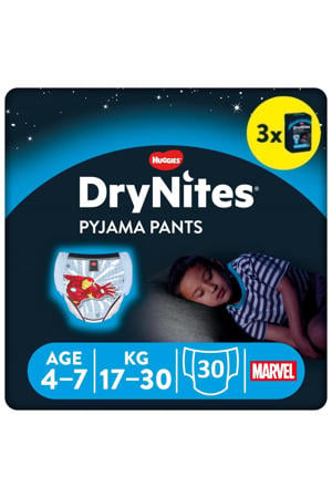 DryNites® luierbroekjes - jongens - 4 tot 7 jaar (17 - 30 kg) - 30 stuks