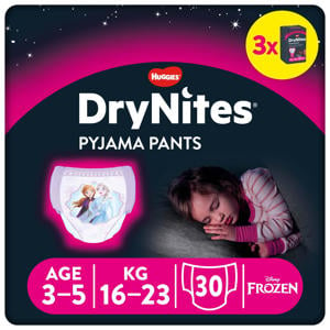 DryNites® luierbroekjes - meisjes - 3 tot 5 jaar (16 - 23 kg) - 30 stuks
