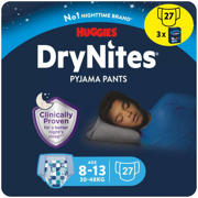 thumbnail: Huggies DryNites Luierbroekjes - jongens - 8-13 jaar - 27 stuks