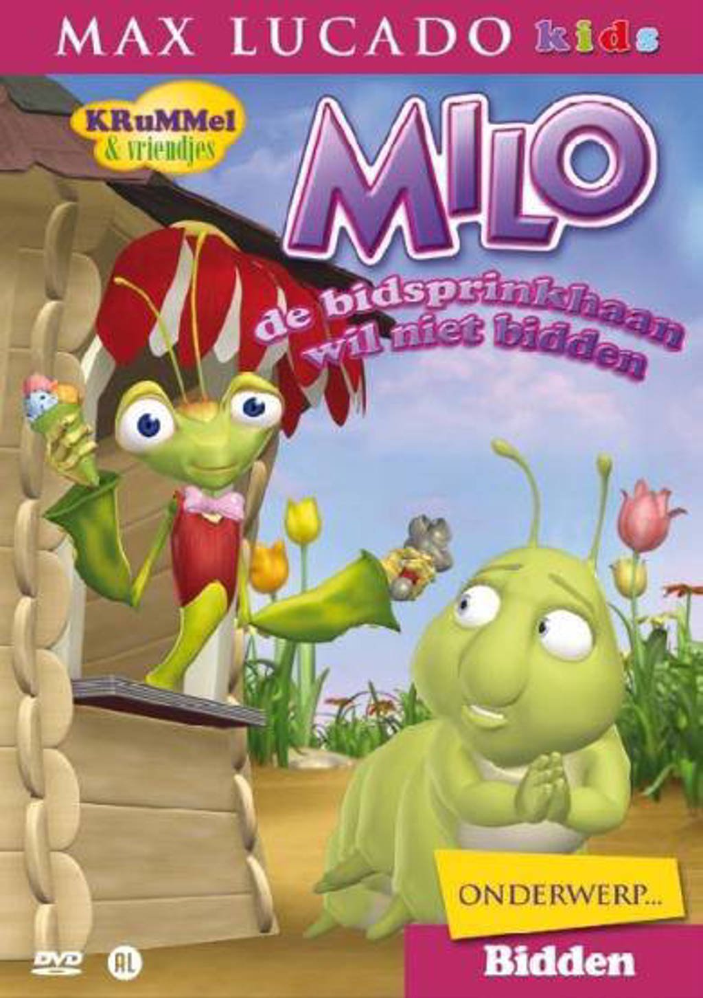 Krummel-milo de bidsprinkhaan wil niet bidden (DVD)
