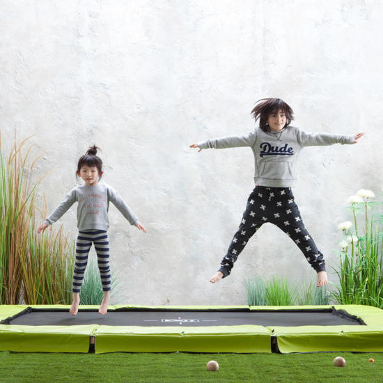 rechthoekige trampolines
