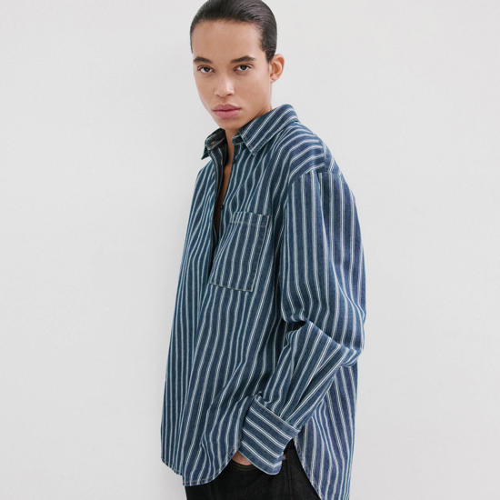 level up je denim met strepen