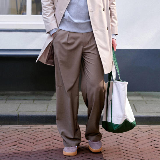 pleated pantalon