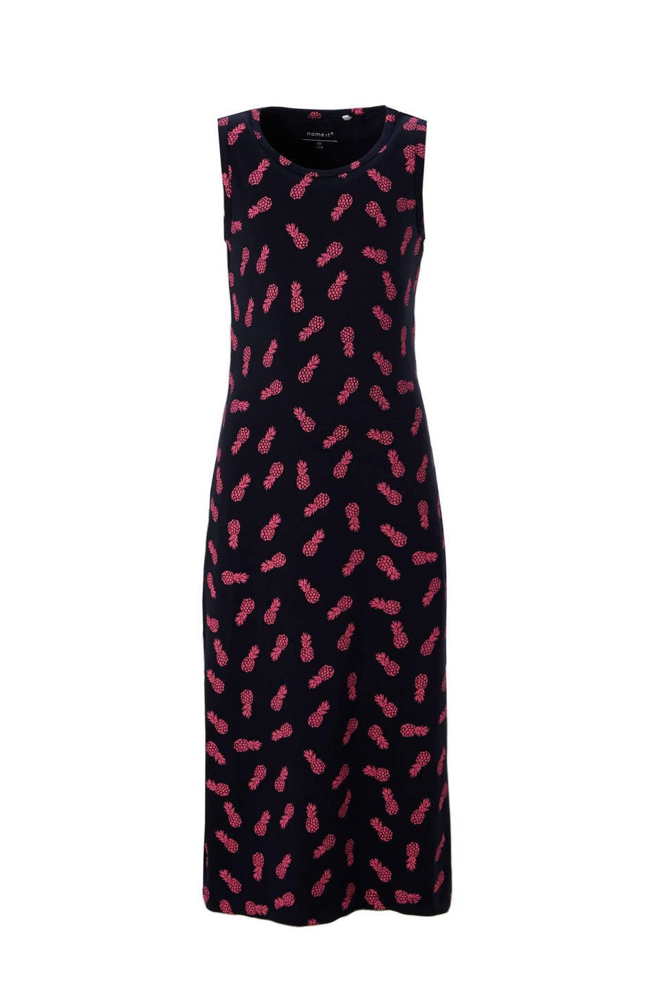 name it KIDS maxi jurk (meisjes), Donkerblauw / roze