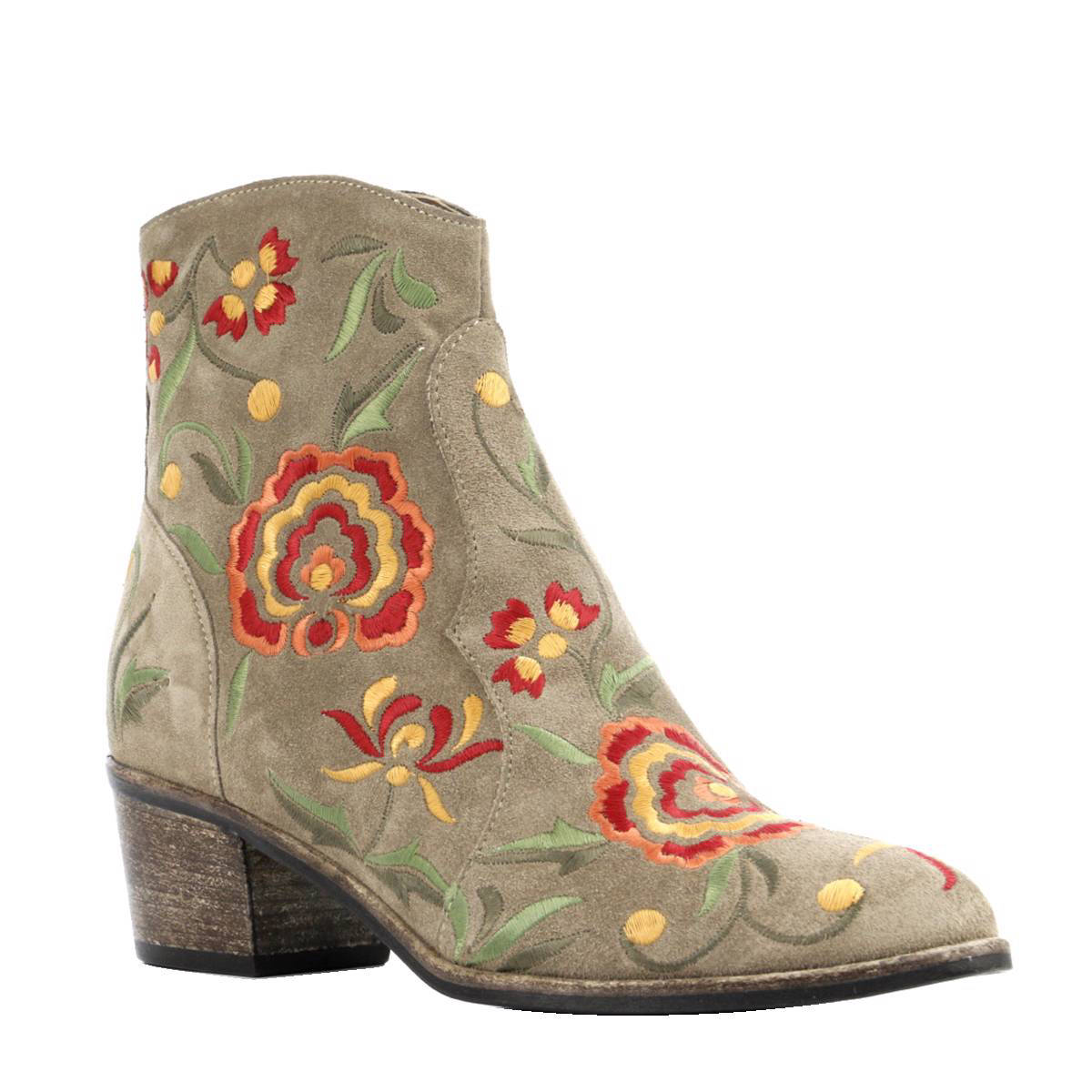 Progetto U070 suède enkellaarzen met borduursels | wehkamp