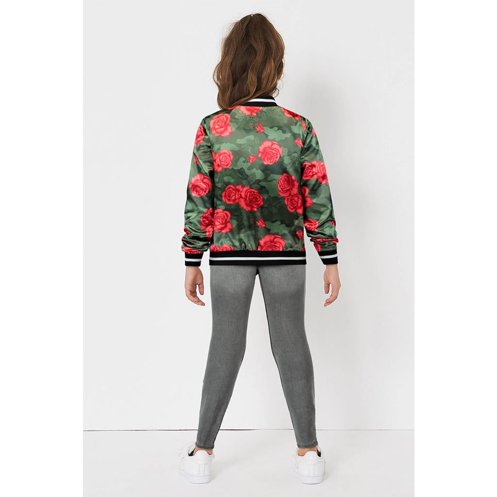 Coolcat bomberjack met bloemen