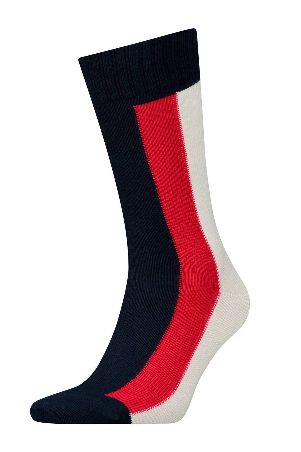 Tommy Hilfiger Iconic Global sokken, Donkerblauw/wit/rood