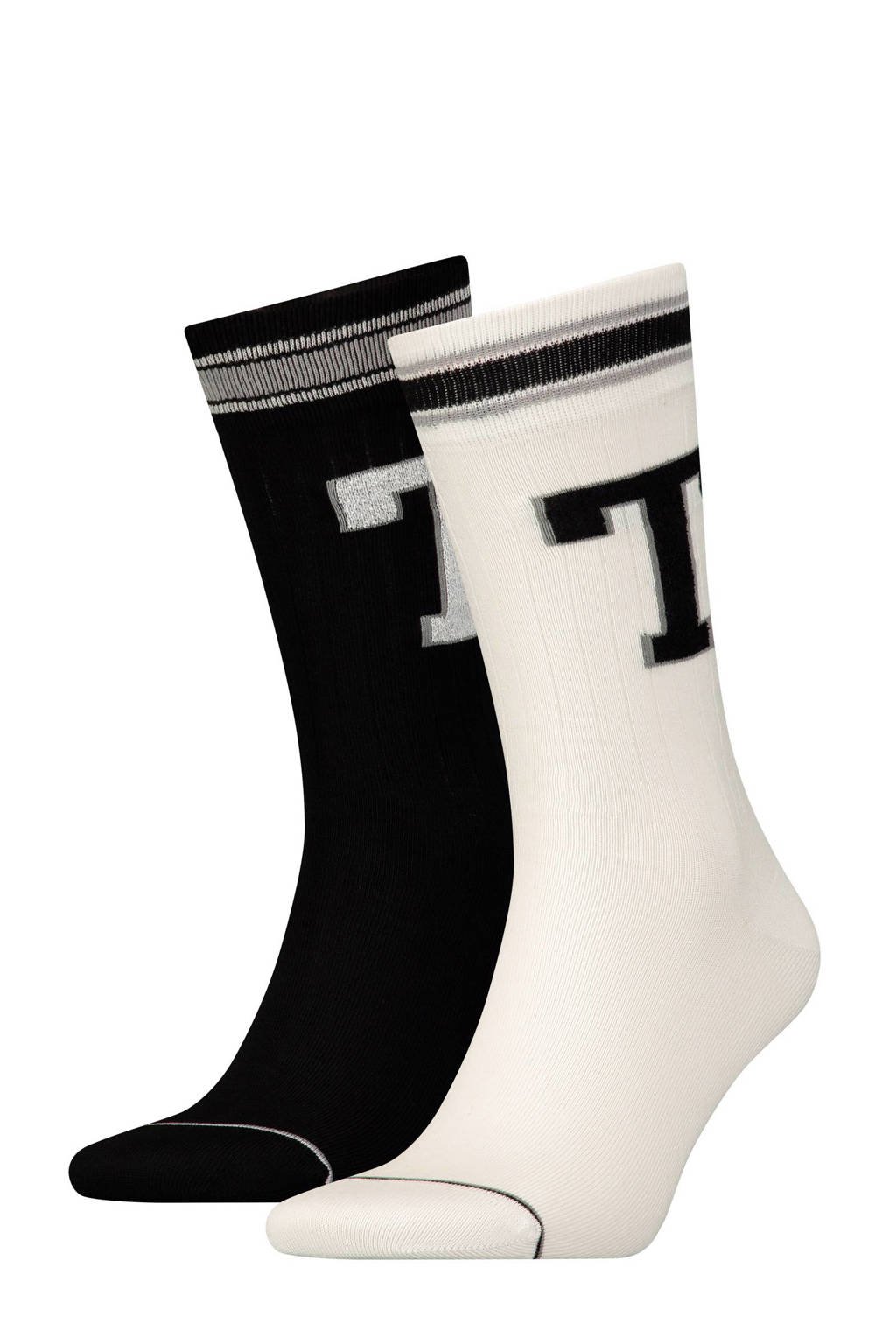 Tommy Hilfiger sokken (2 paar), Zwart/wit/grijs