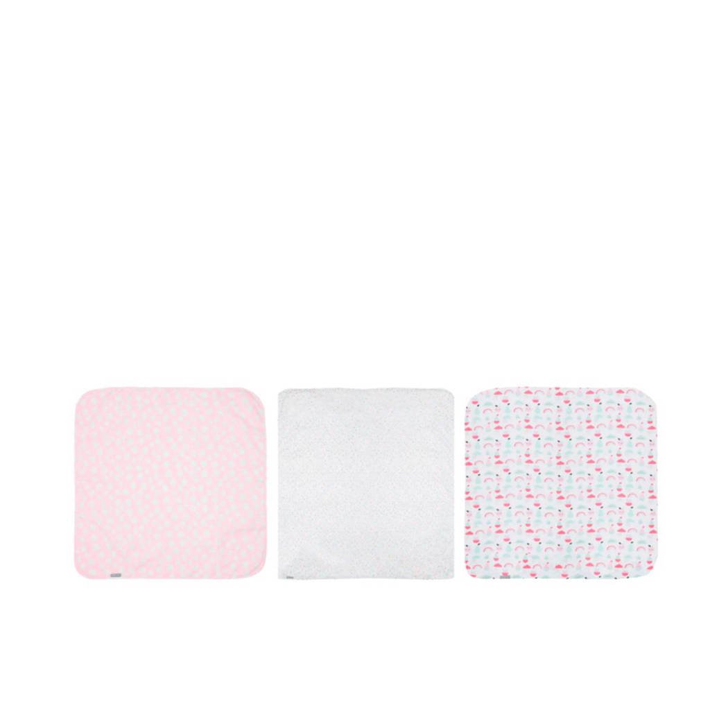 bébé-jou Blush Baby hydrofiele doeken 70x70 cm (3 stuks), Blush baby