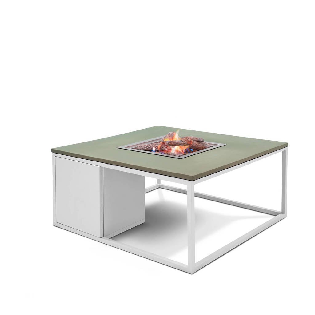 Cosi Fires vuurtafel Cosiloft (100x100 cm), Wit/groen