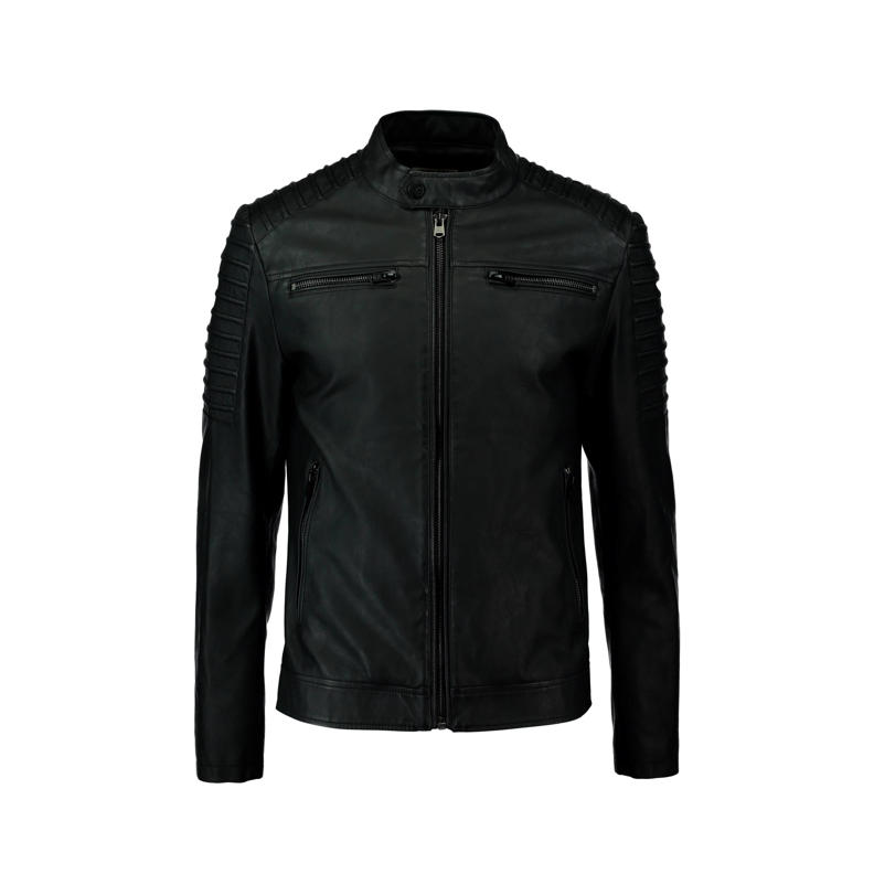 Leren bikerjack heren zwart charlie - Leather Nijmegen Leren bikerjack heren zwart charlie - Leather Nijmegen