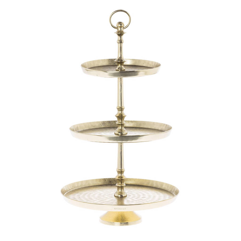 Riverdale Kenton etagère (Ø29 cm), Goud