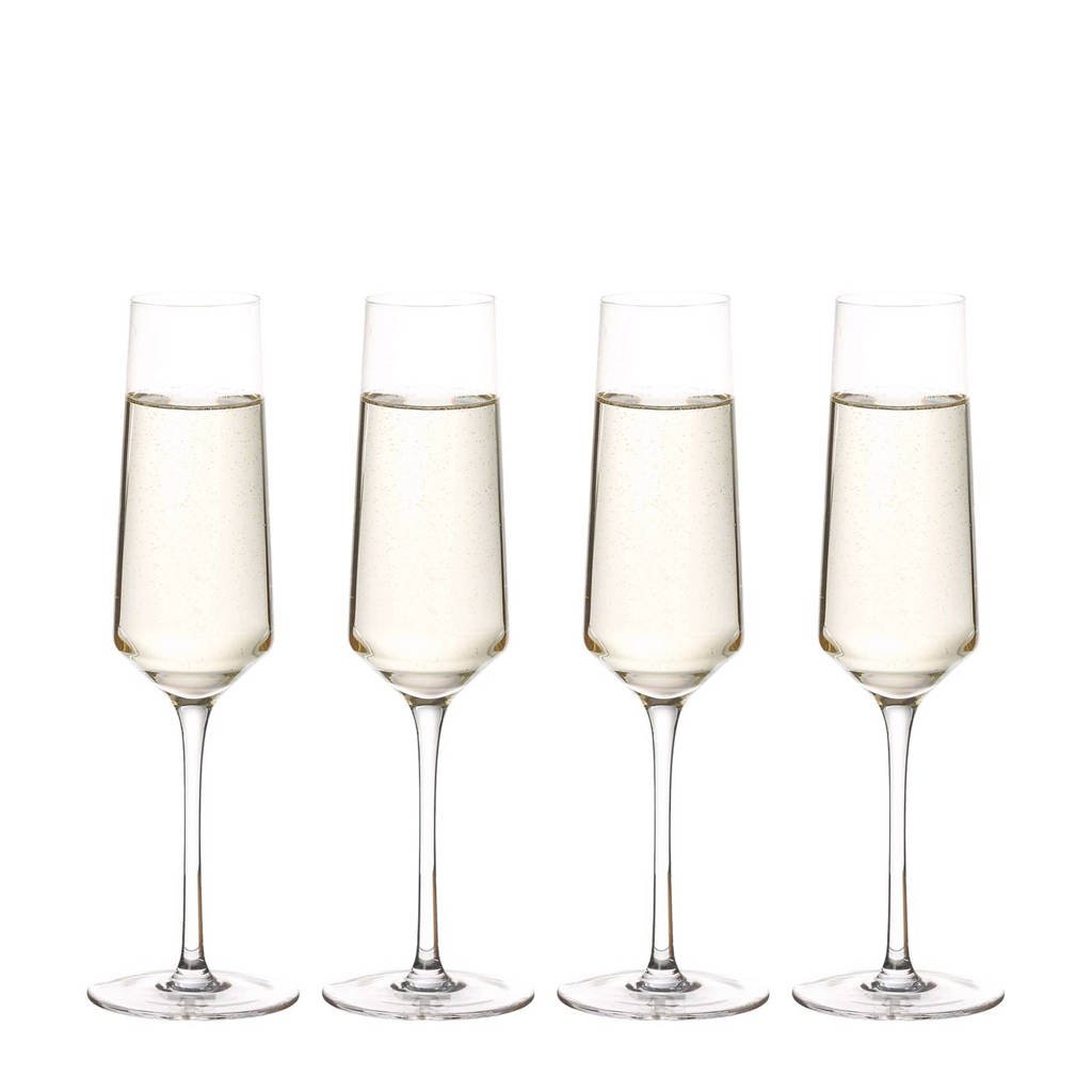 Riverdale Elegance champagneglas (Ø7 cm) (set van 4), Transparant