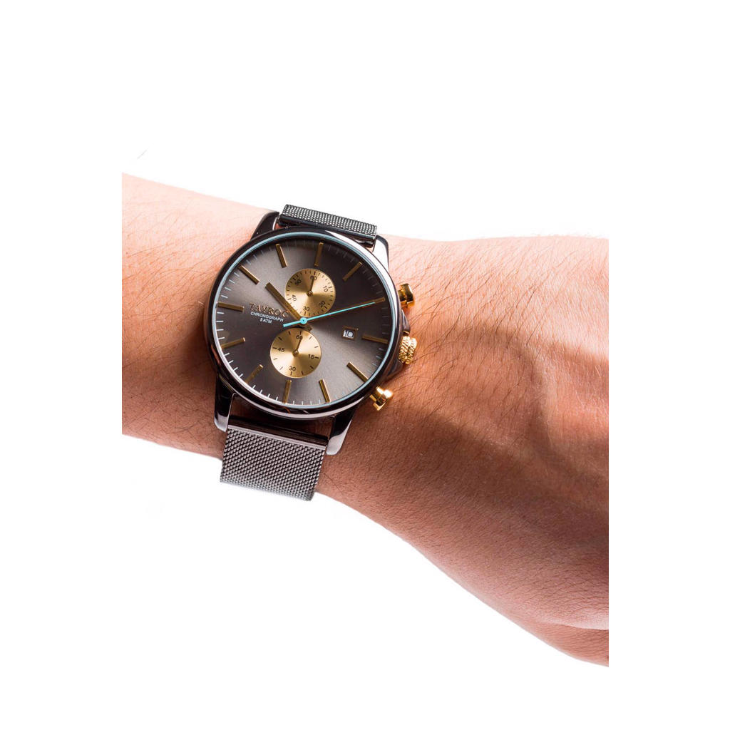 Montre Chronographe Tayroc Boundless TY167 - Cadran Noir, Bracelet Cuir Ou Métal - Style Sport élégant