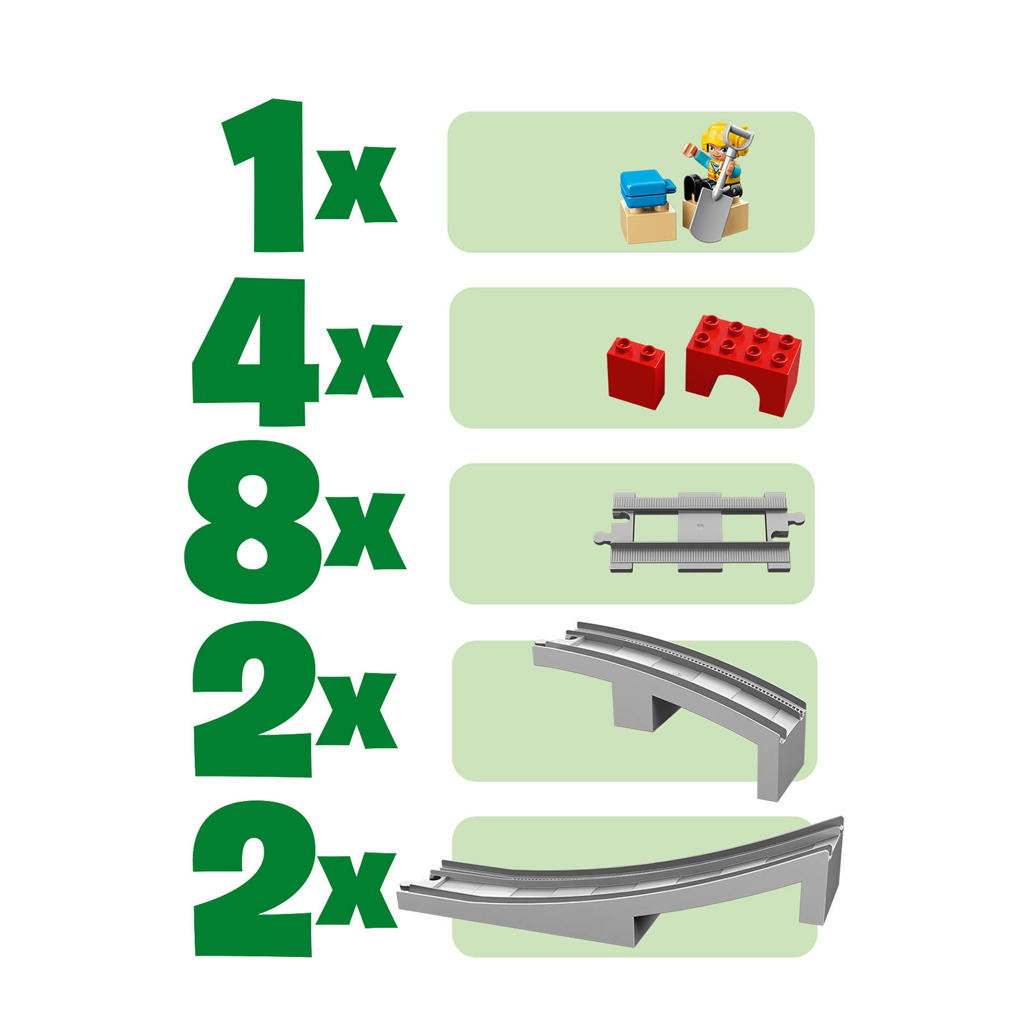Treinbrug en -rails 10872 | DUPLO® | Officiële ® winkel NL Treinbrug en -rails 10872 | DUPLO® | Officiële ® winkel NL