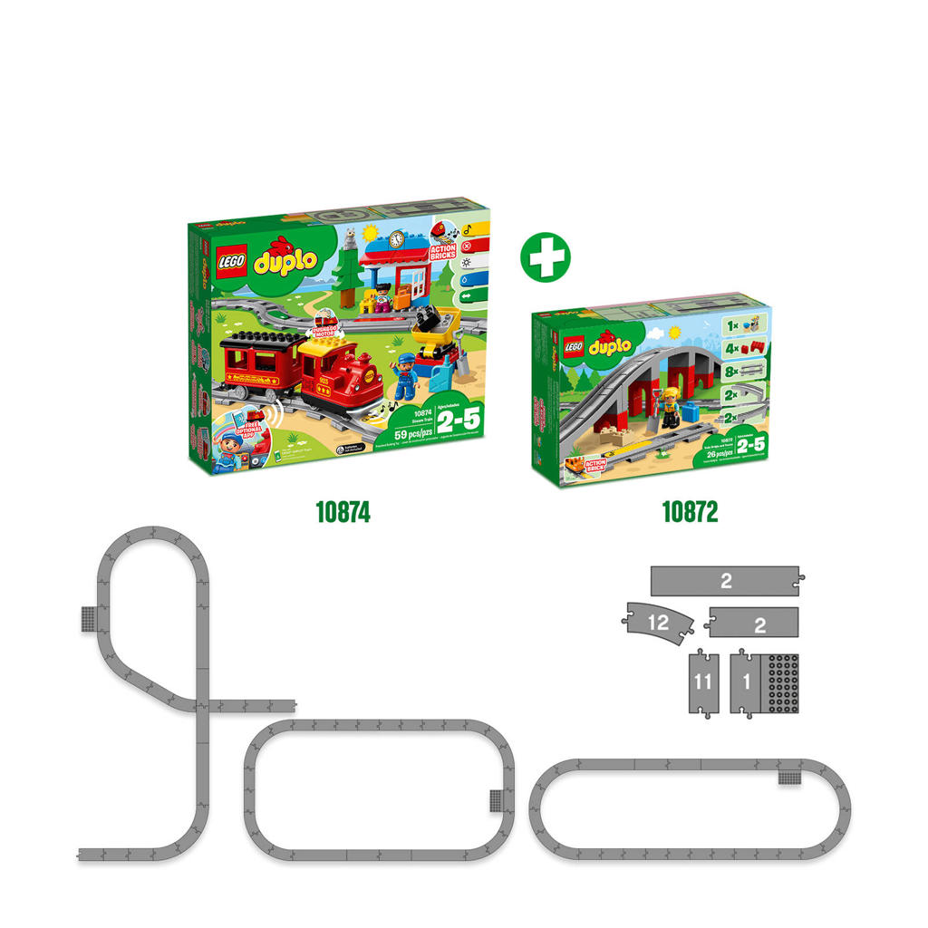LEGO DUPLO Trein brug en rails 10872 wehkamp