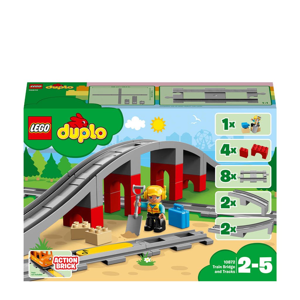 LEGO Duplo treinbrug en -rails 10872