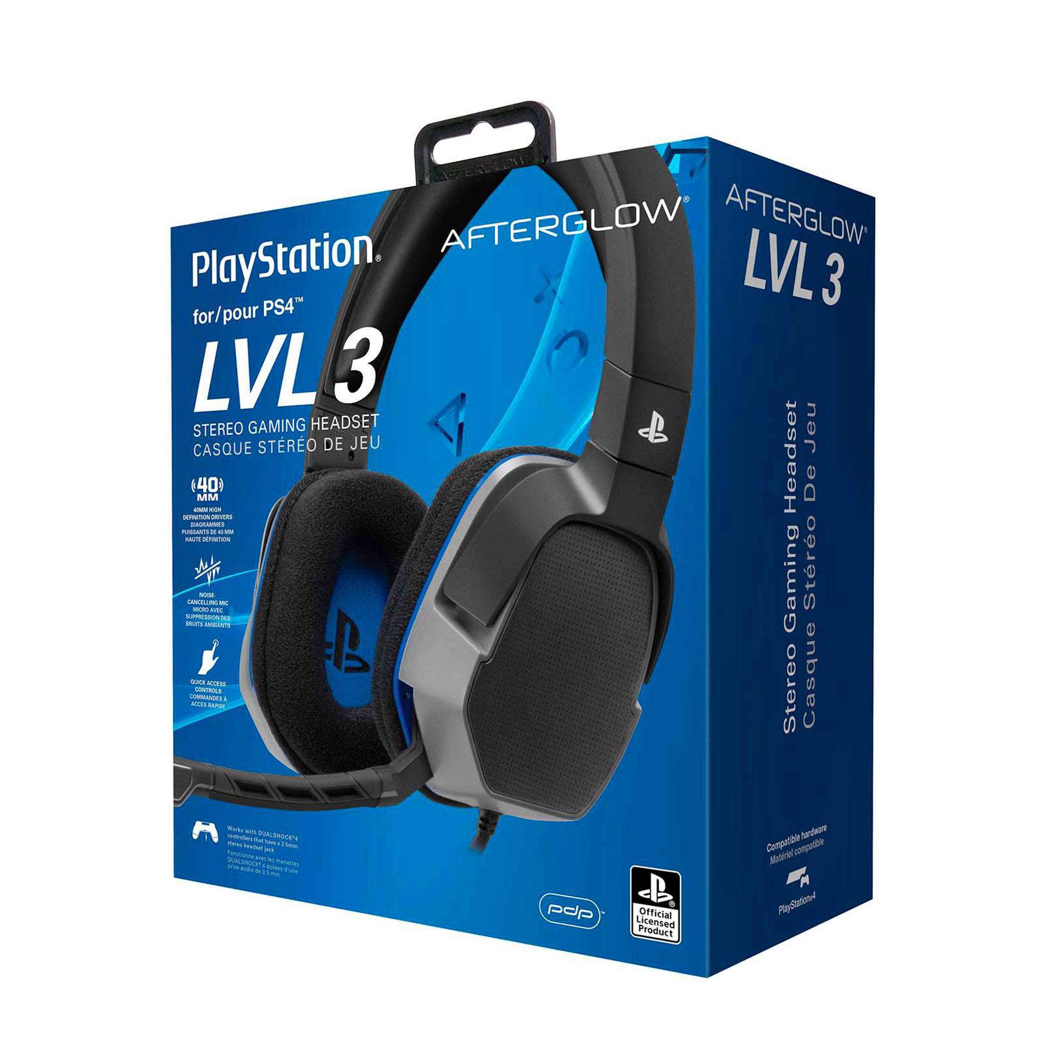 Afterglow LVL 3 Wired Stereo PlayStation 4 headset zwart wehkamp
