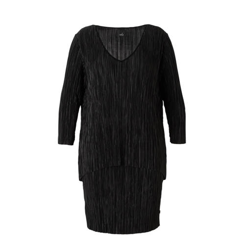 Adia Plisse Jurk Met Overlapdetail adia kopen in de aanbieding