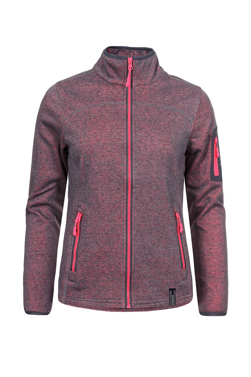 Icepeak outdoor mid-layer vest Sofia grijs, Grijs/roze