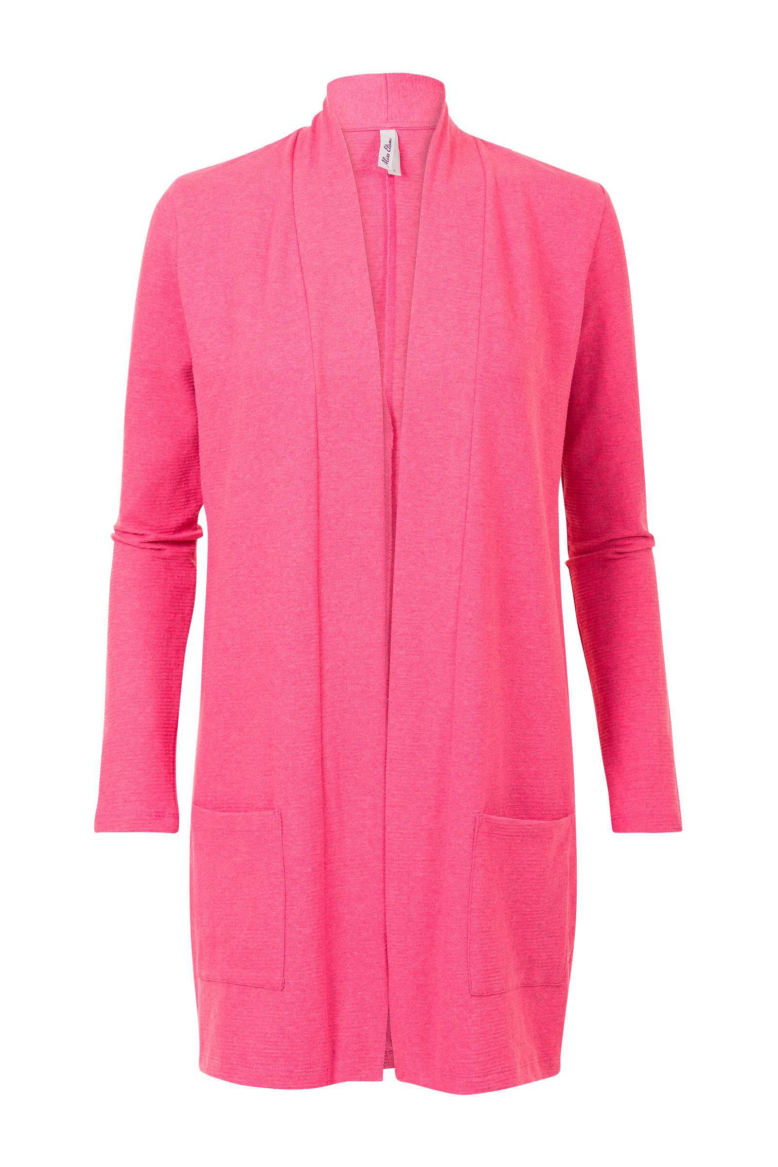 Miss Etam Regulier lang vest roze wehkamp