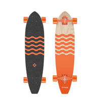 Street Surfing Kicktail Out longboard, Oranje/zwart