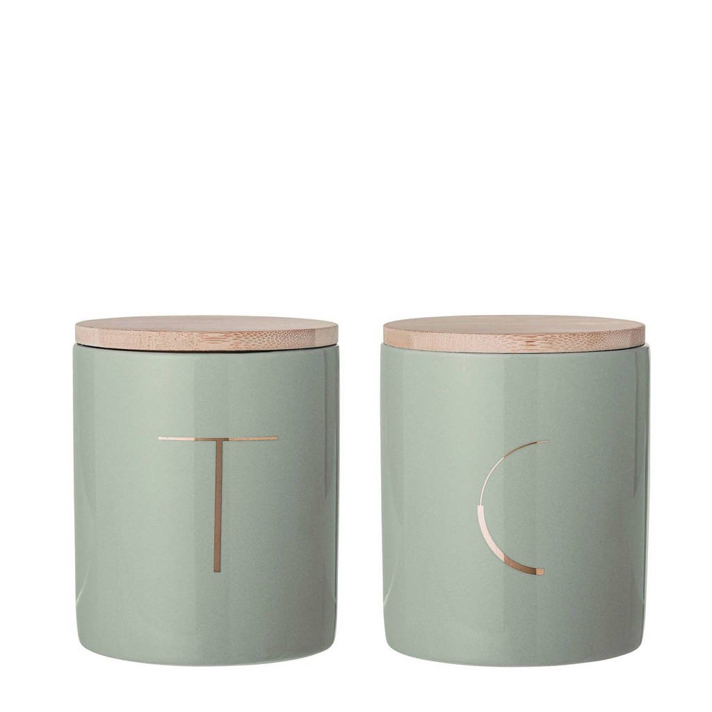 Bloomingville voorraadpot (Ø10 cm) (set van 2)