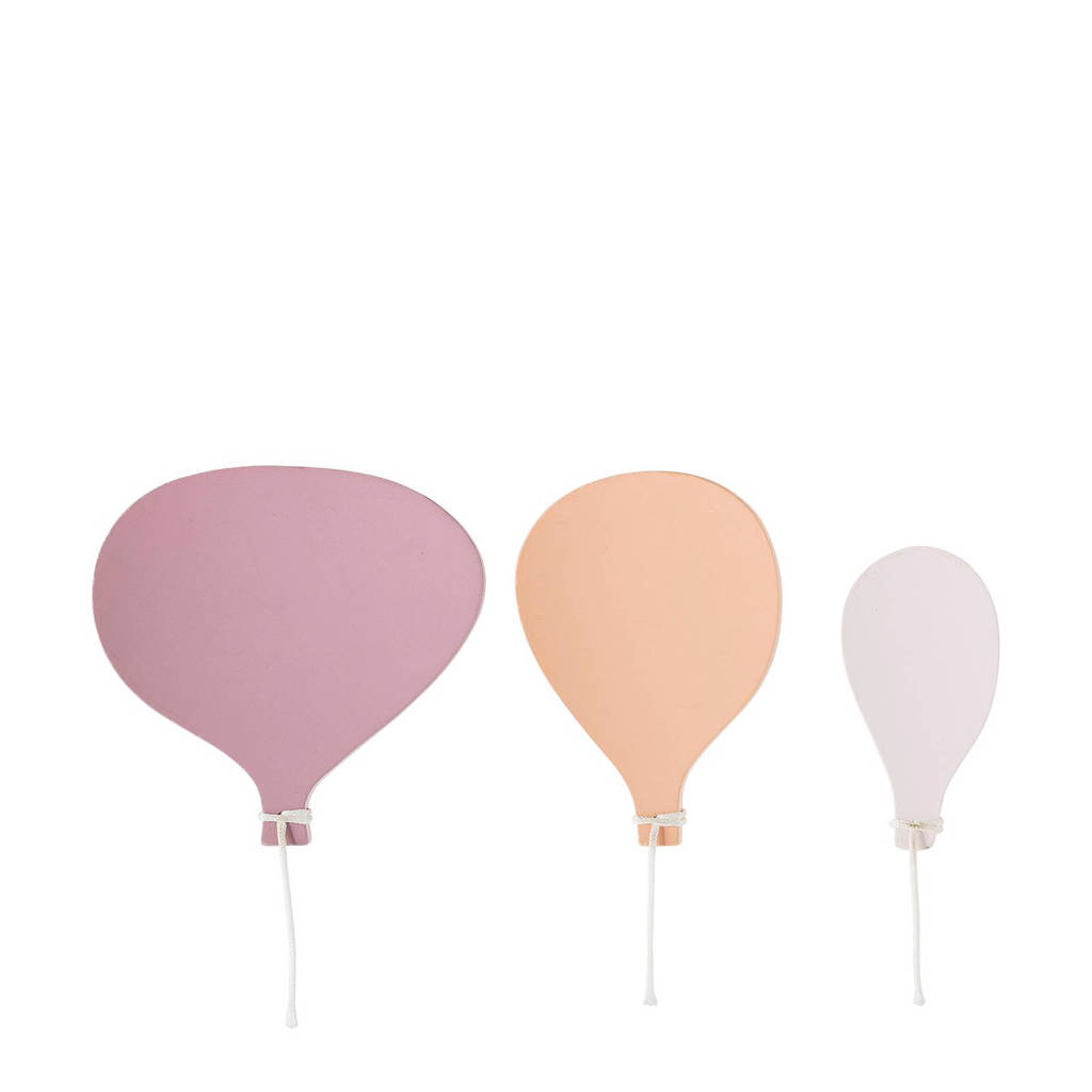 Bloomingville Mini kapstokhaak (set van 3), Roze