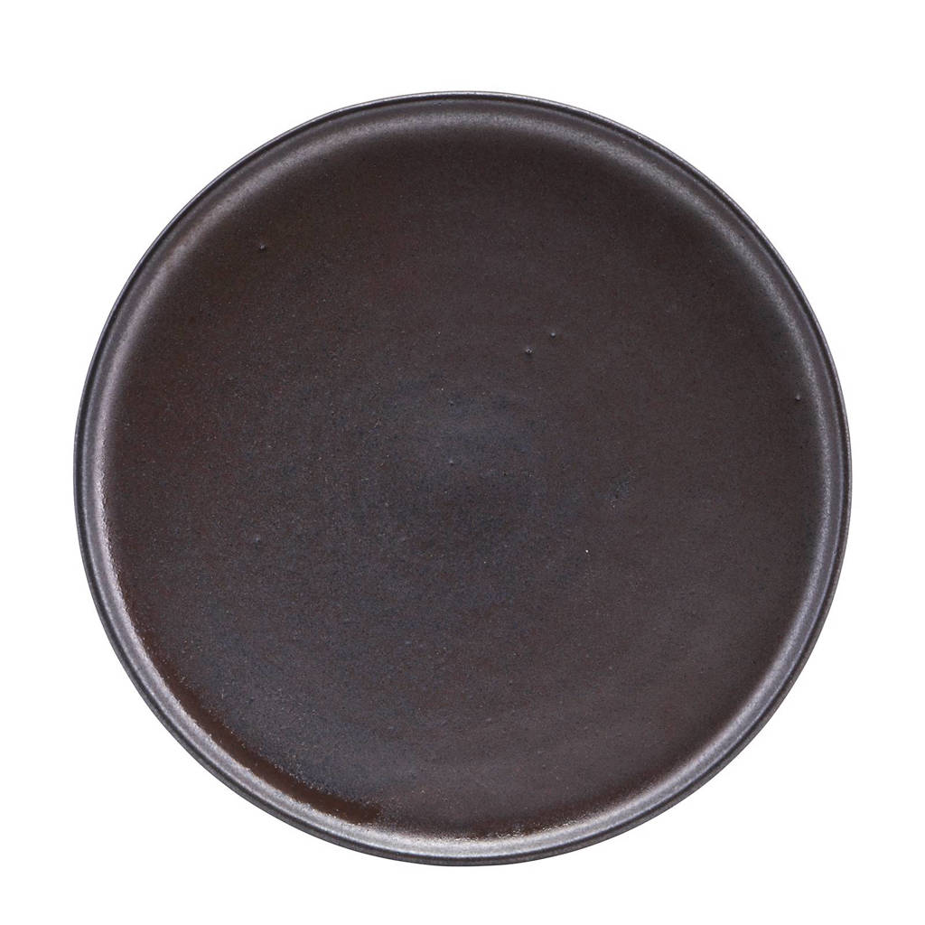 House Doctor Aton ontbijtbord (Ø21 cm), Zwart