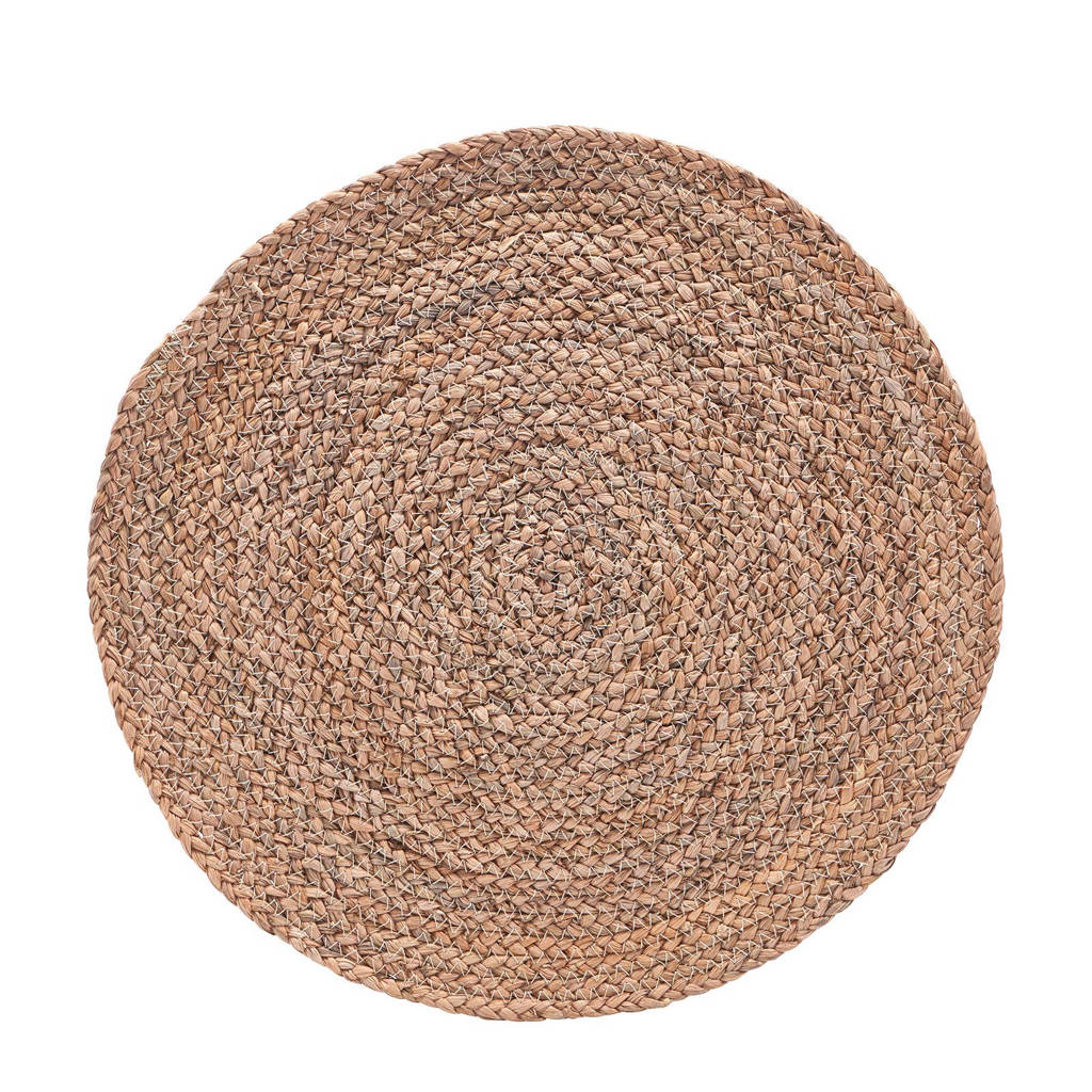 House Doctor Circle placemat (Ø38 cm) (set van 4), Naturel