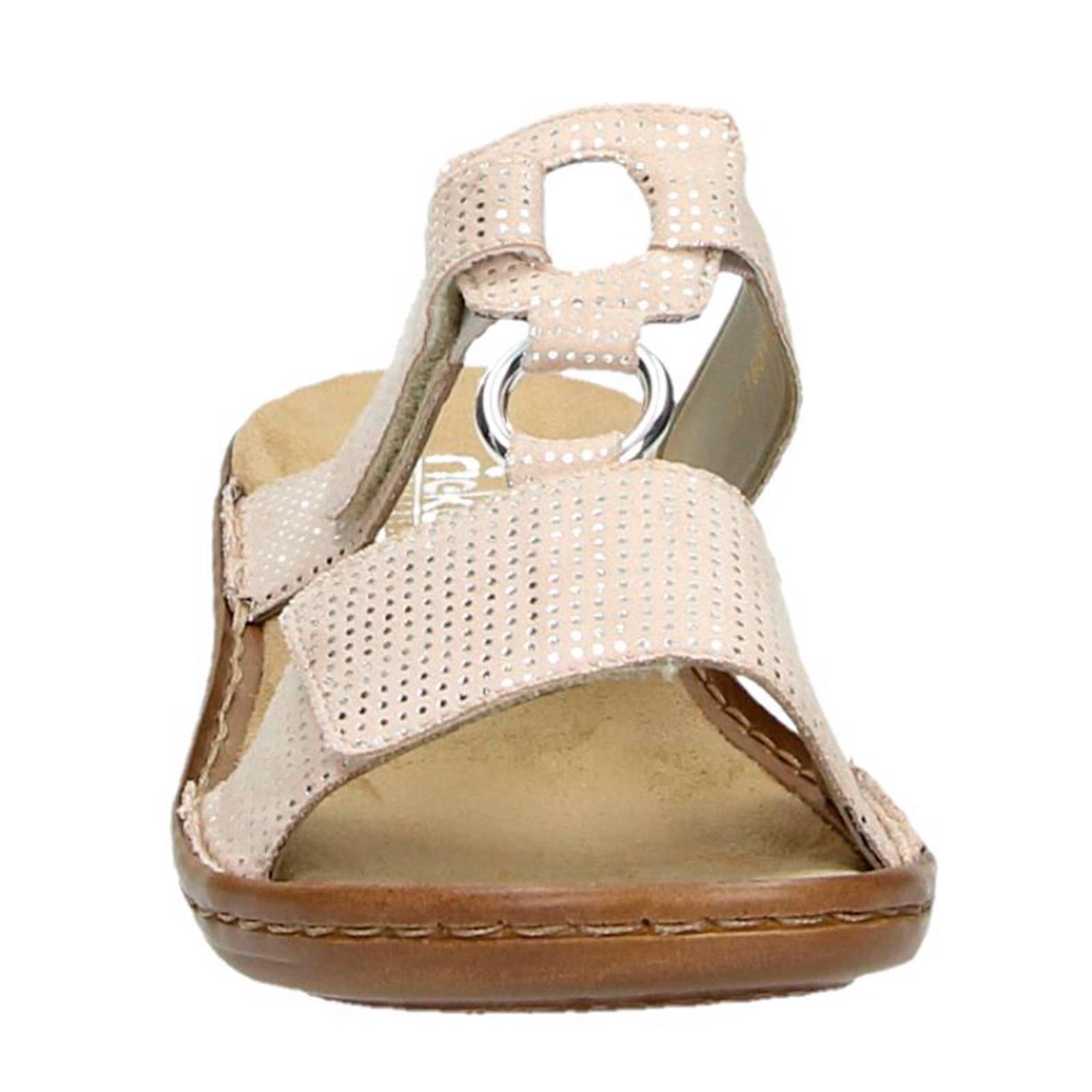 Rieker slippers met metallic stippen | wehkamp