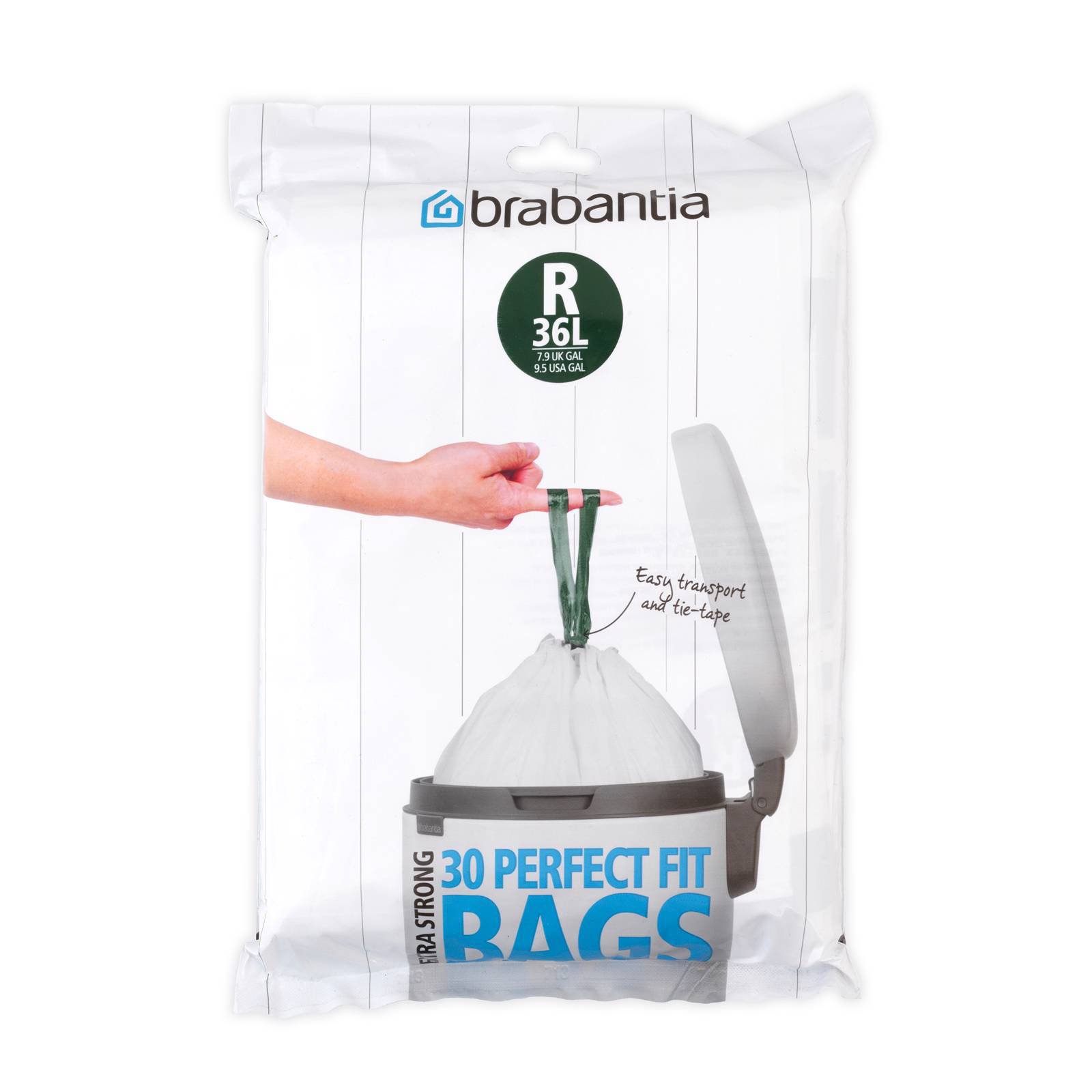 Brabantia 30 afvalzakken, code R, 36 liter wehkamp