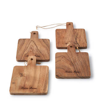 serveerplank (10x14 cm) (set van 4)