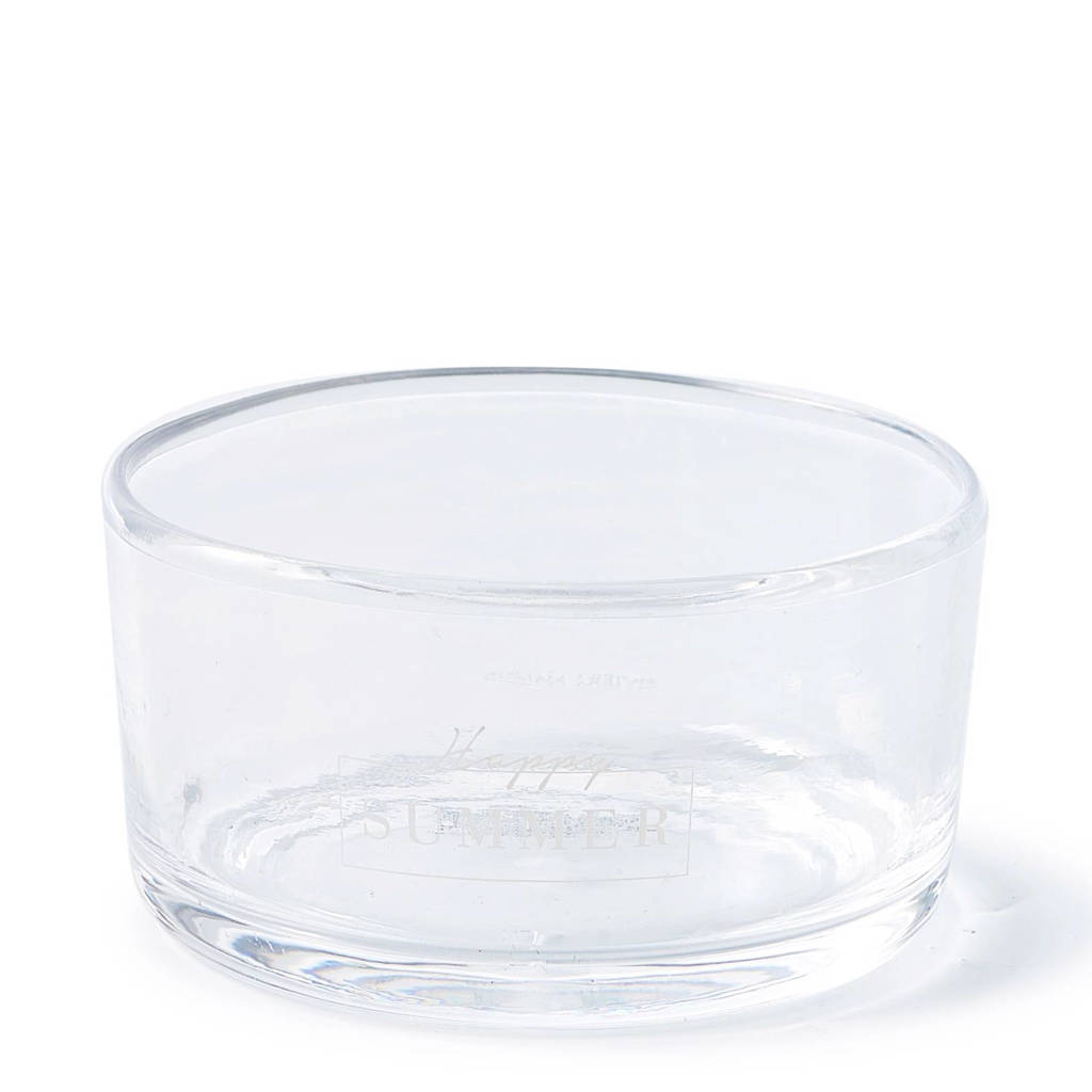 Riviera Maison Happy Summer kom (Ø13,3 cm), Transparant