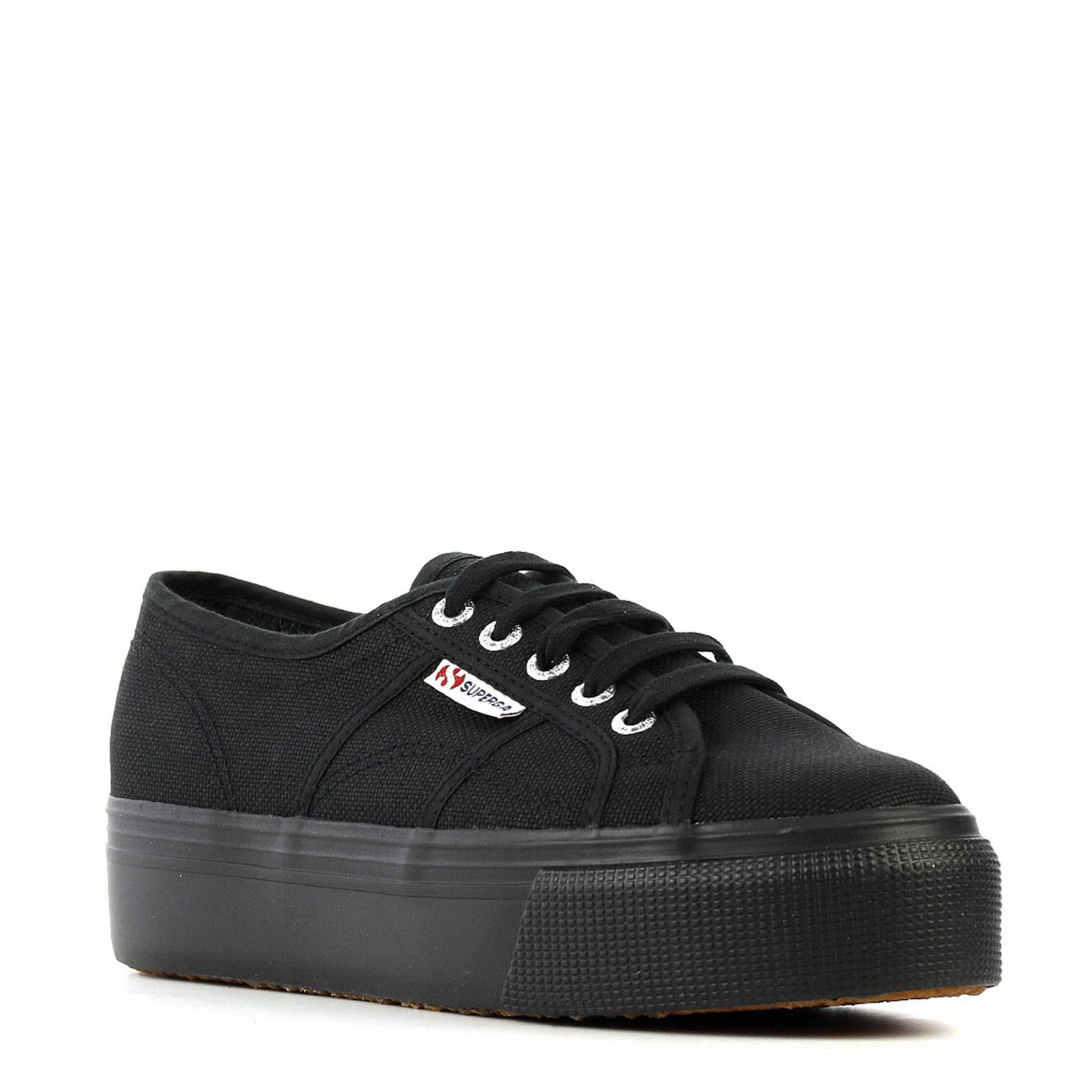 superga zwart platform